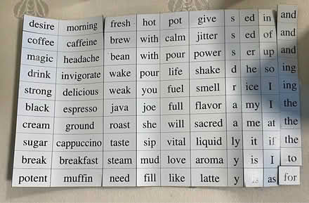 Photo of free Magnetic Poetry Mug (Dow’s Lake area) #2