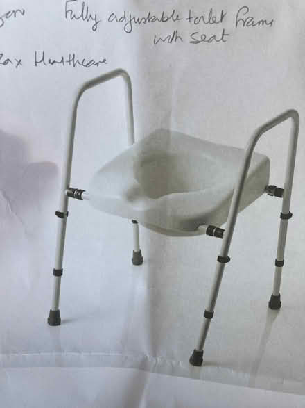 Photo of free Fully adjustable toilet frame with seat. (Bernards Heath AL1) #1