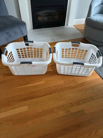Photo of free Rubbermaid laundry baskets (Off Lexington st in Waltham) #1