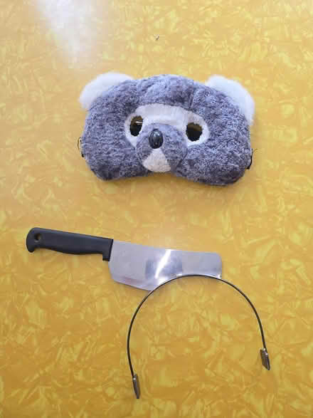 Photo of free knife headband, raccoon mask (Maple Leaf / Northgate) #1
