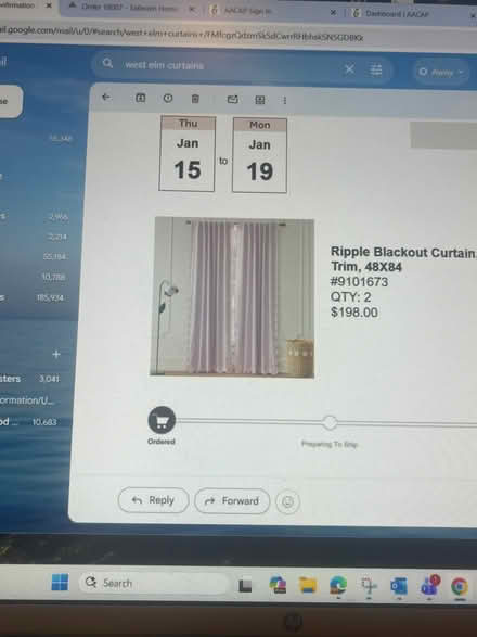 Photo of free WestElm Blackout Curtains 48x73 (Woodley Park) #1