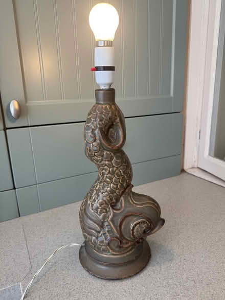 Photo of free Jersey Pottery Dolphin Lampbase (Roffey) #1