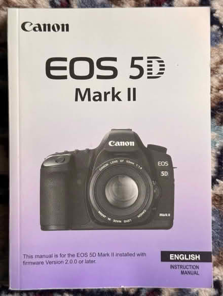 Photo of free Canon 5D mk2 Instruction manual (Great Dunmow CM6) #1