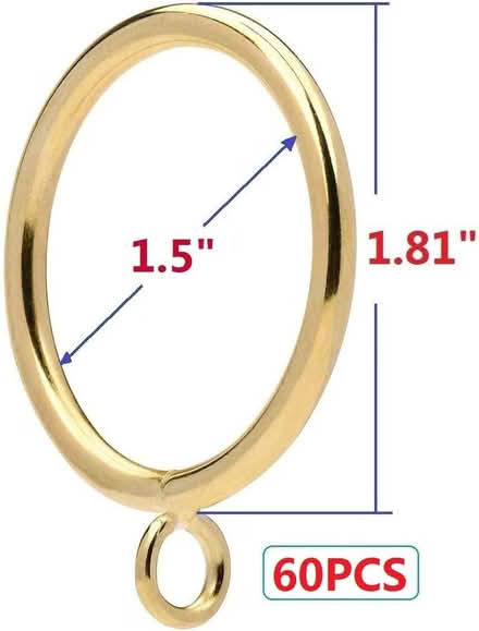 Photo of free Metal Curtain Rings with Eyelet (Abingdon) #1