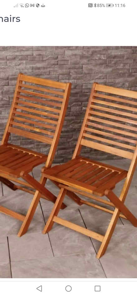 Photo of Fold up Deck Chairs (MK14 Great Linford) #1