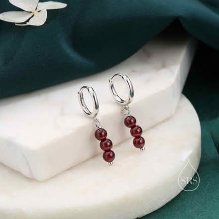 Photo of free Silver & Garnet Huggie Earrings (Dow’s Lake area) #1