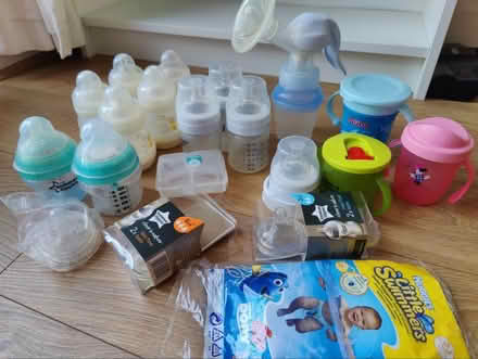 Photo of free Baby bottles, pump, etc (Longhill Road SE6) #3