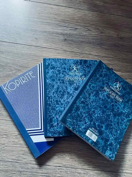 Photo of free 3 duplicate notebooks (lined) (Warden Hill GL51) #1