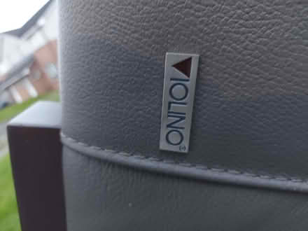 Photo of free Grey Italian Leather Sofa (Orbiston ML4) #1