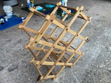 Photo of free Wine rack - wooden, folding (Great Boughton CH3) #1