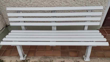 Photo of free Garden / Patio bench white Plastic (Boscombe BH5) #1