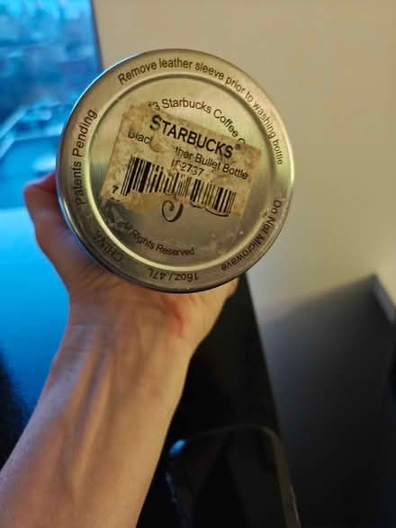 Photo of free Starbucks thermos leather sleeve (West village) #2