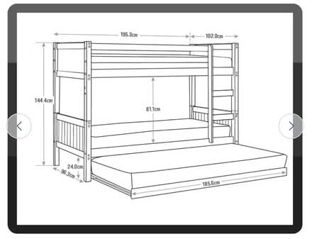 Photo of free Grey bunk bed (Chingford) #2