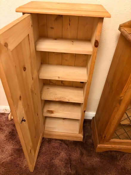 Photo of free Small solid wood cabinet (Low Grange Road S63) #2
