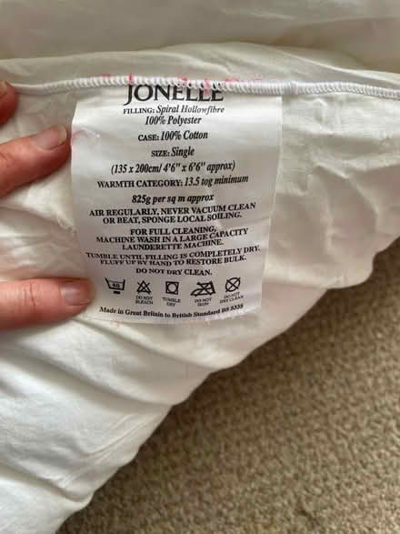 Photo of free Two single duvets (Fareham central PO16) #2