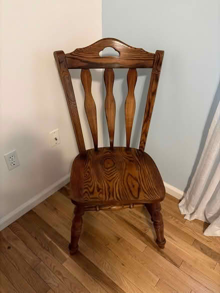 Photo of free Wooden chair (Off Lexington st in Waltham) #1