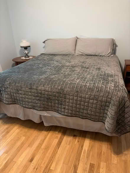 Photo of free King mattress, boxspring, and frame (Off Lexington st in Waltham) #1