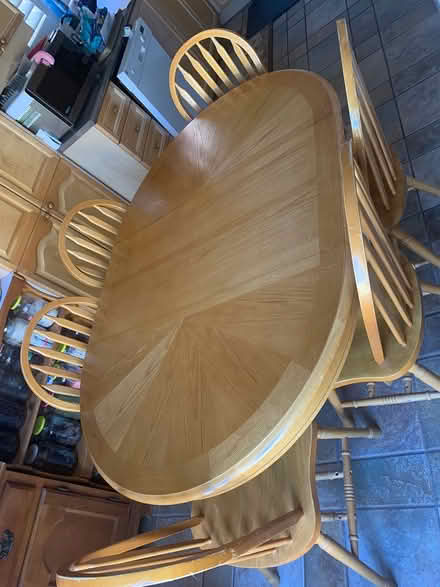 Photo of free Pine wood table n chairs for 6 (newmarket, ontario) #1