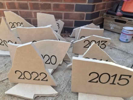 Photo of free Wedding ceramic slate table numbers (Branston DE14) #1