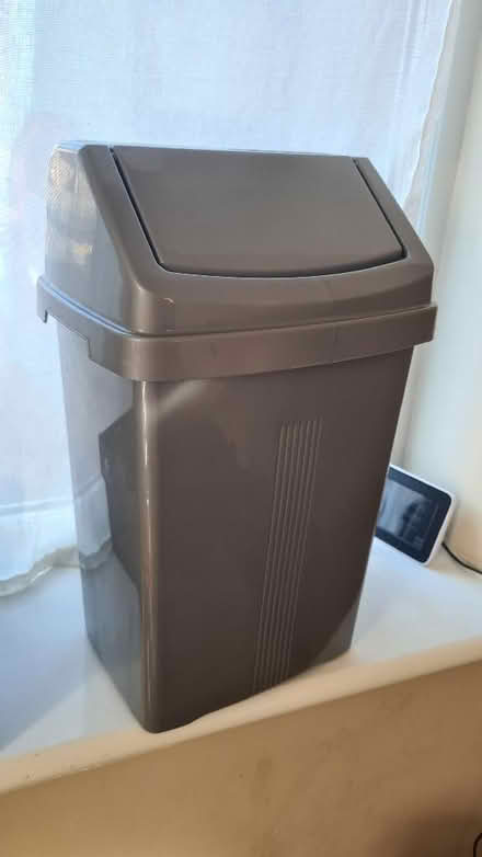 Photo of free Small grey swing top bin (Weston Park BA1) #1