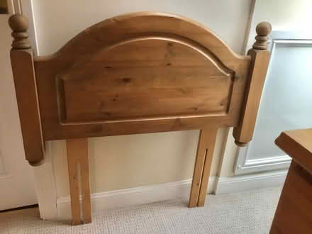 Photo of free Pine Headboard (Thropton NE65) #1