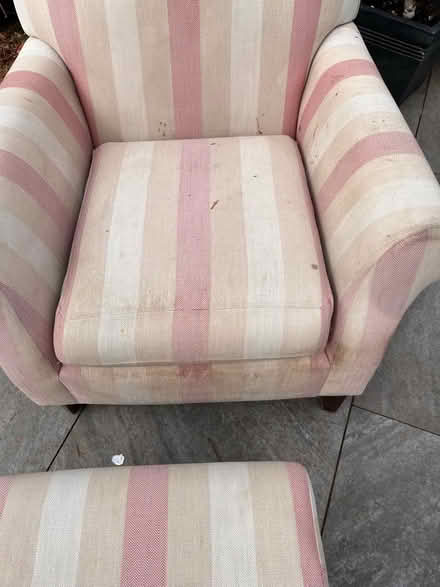Photo of free Armchair and footstool (Racecourse IP3) #3