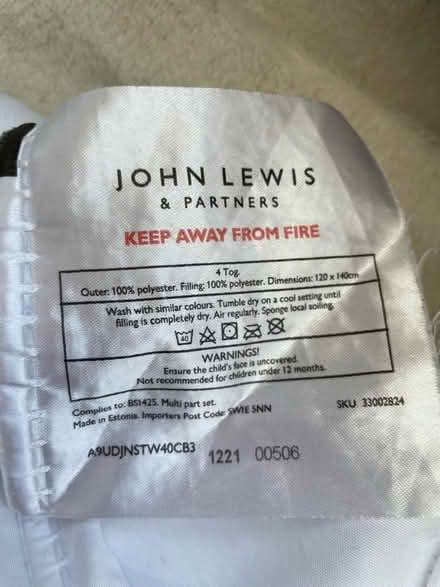 Photo of free Duvet and cover for cot bed (Keyworth NG12) #2