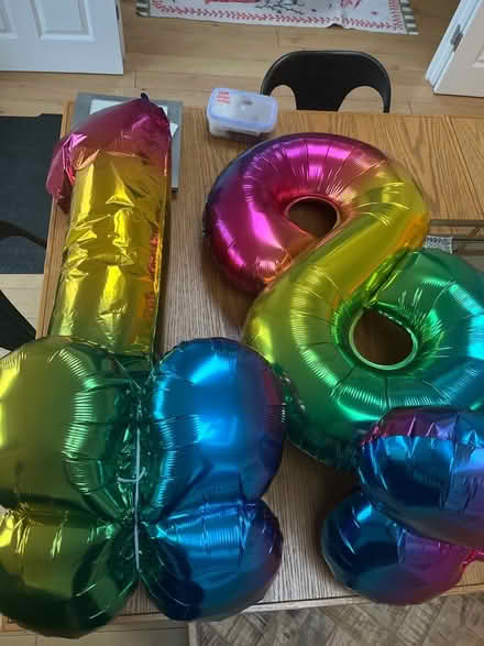 Photo of free 1 & 8 standing balloons (Weston Park BA1) #1