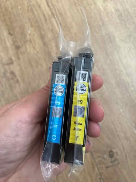 Photo of free Epsom ink cartridges, blue, yellow (Loughborough LE11) #1