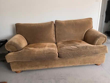 Photo of free Brown 2 seater sofa (Ridgewood TN22) #1