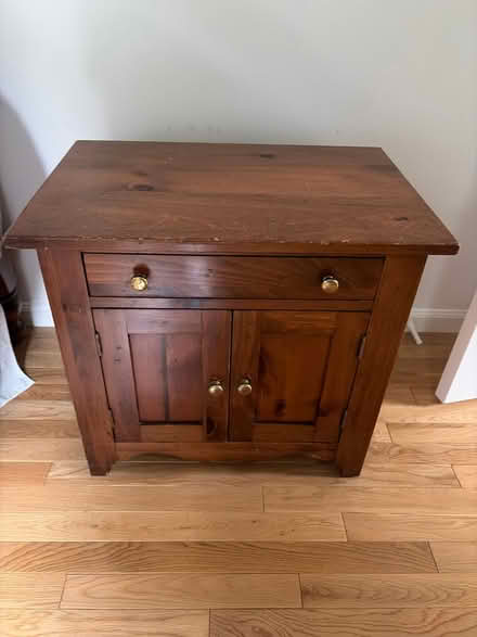 Photo of free Wooden night table (Off Lexington st in Waltham) #1