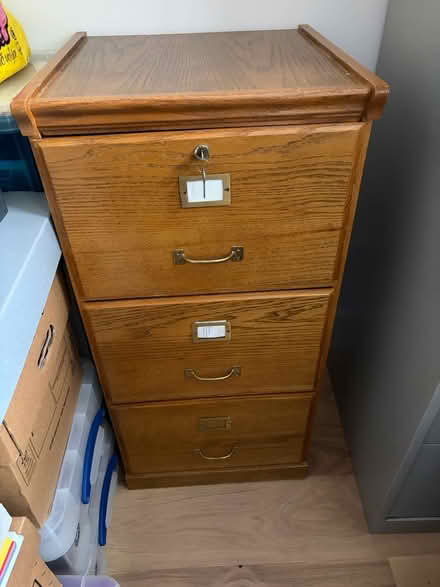 Photo of free Wooden filing cabinet (Westcott) #1