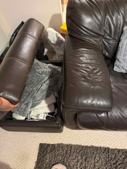Photo of free Brown sofa set (Madley Park OX28) #2
