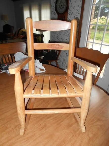 Photo of free Childs Wooden Rocking Chair (Troy) #1