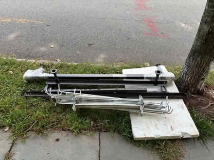 Photo of free Metal bed frames, and curtain rods (Kearny NJ) #1