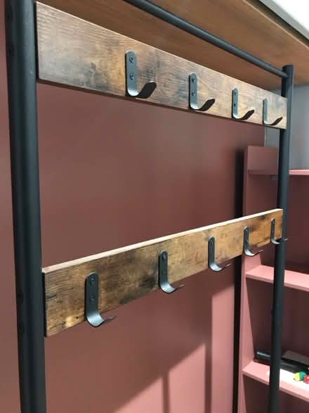 Photo of free Hallway coat hooks and shoe bench (Wood Street E17) #2