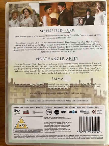 Photo of free Jane Austen DVDs (Hornsey N8) #3