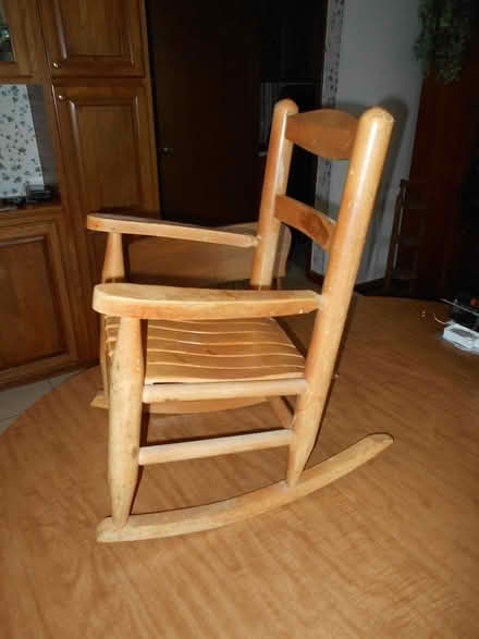 Photo of free Childs Wooden Rocking Chair (Troy) #3
