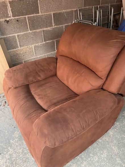Photo of free Brown rocking and reclining armchair (Monkwick CO2) #2