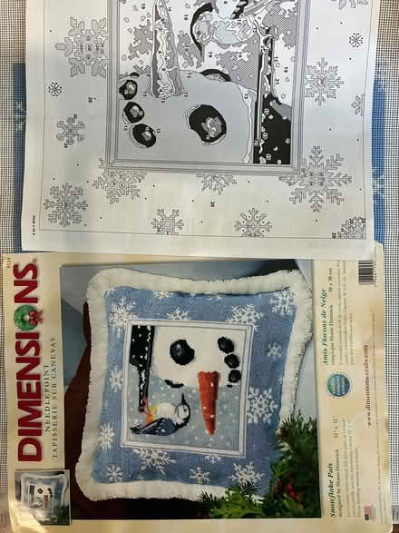 Photo of free Needlepoint Craft Kit Winter Bird (Old Town Bowie) #1