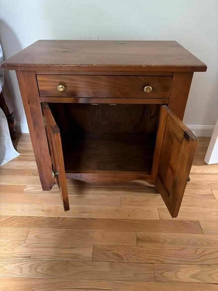 Photo of free Wooden night table (Off Lexington st in Waltham) #2