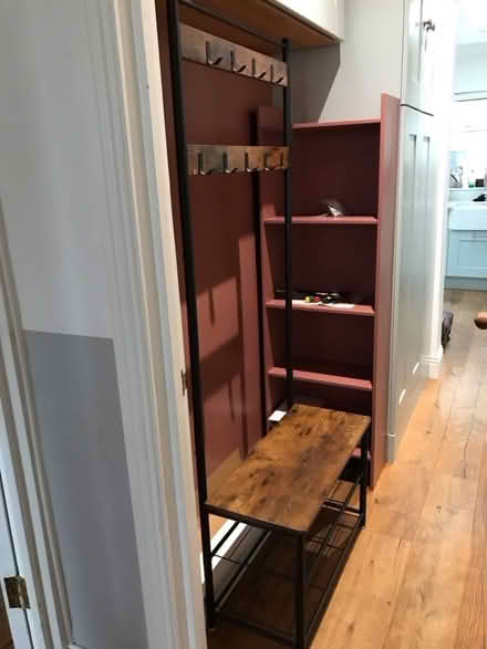 Photo of free Hallway coat hooks and shoe bench (Wood Street E17) #1
