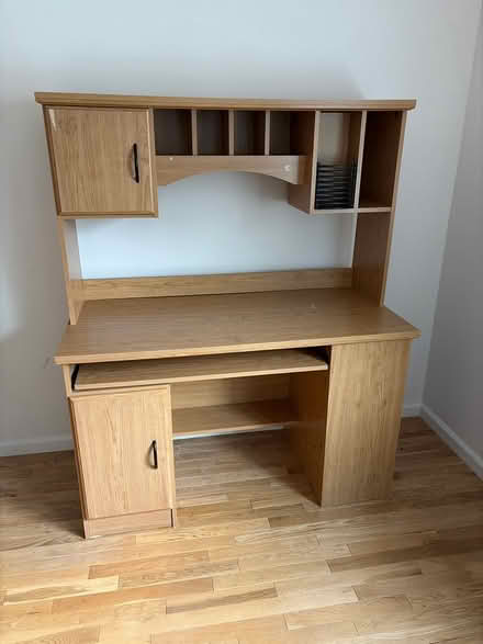 Photo of free Computer desk and hutch (Off Lexington st in Waltham) #1