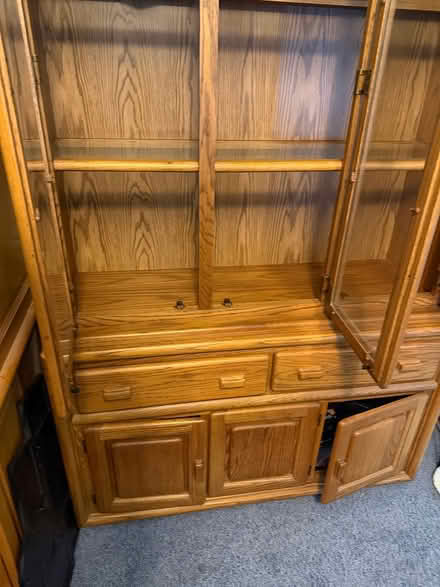 Photo of free Solid Oak Hutch (Lake Goodwin) #1