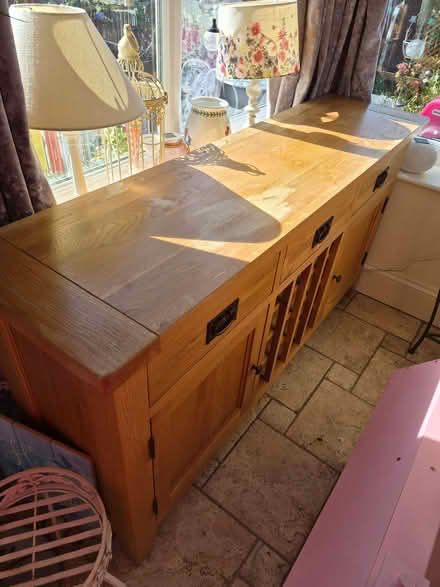 Photo of free Oak sideboard (Redhill Grange NN9) #1
