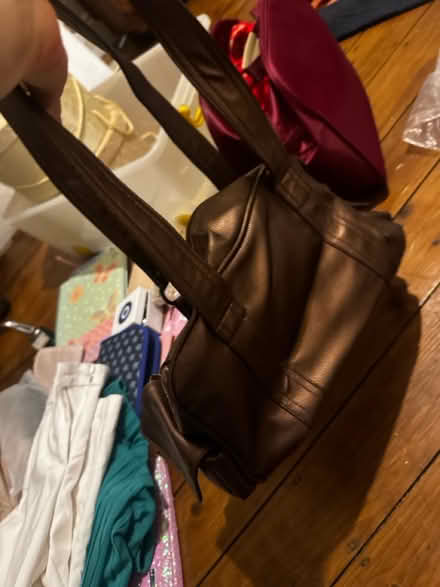 Photo of free Metallic bronze handbag (SK3 Stockport) #2