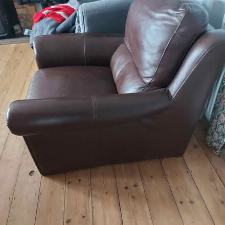 Photo of free Faux leather armchair (TN38) #2