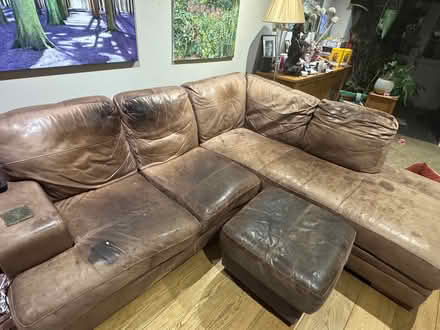 Photo of free Corner sofa with a foot stool (Bamville Farm AL5) #1