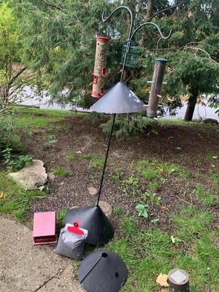 Photo of free Bird feeders, pole, baffles (West Acton) #1