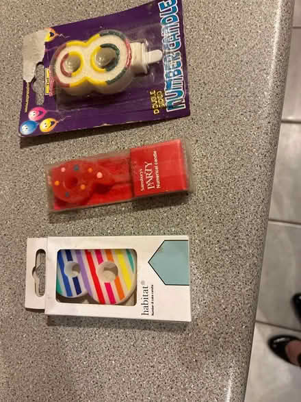 Photo of free Number candles 8, 8 and 9 (WR2 St Johns) #1
